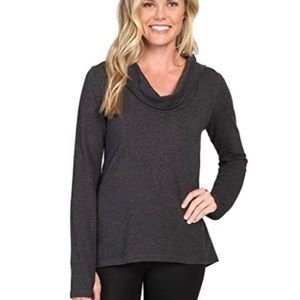 Lucy Activewear Charcoal Grey Surrender Hooded Pullover